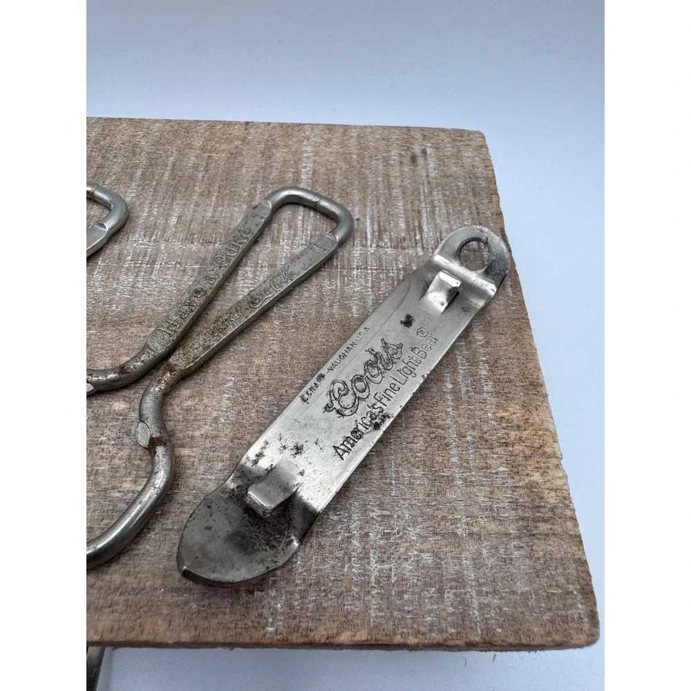 Vintage Bottle Opener Lot Coors Coca-Cola Vaughan Multi-Tool Corkscrew Brass 6pc